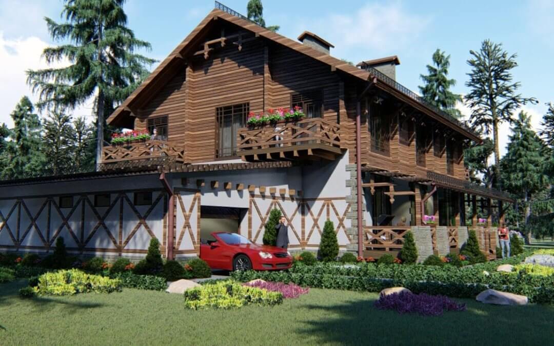 Котедж у стилі шале