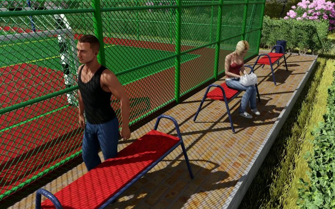 Проект спортивно-гімнастичної зони в парку у Львові