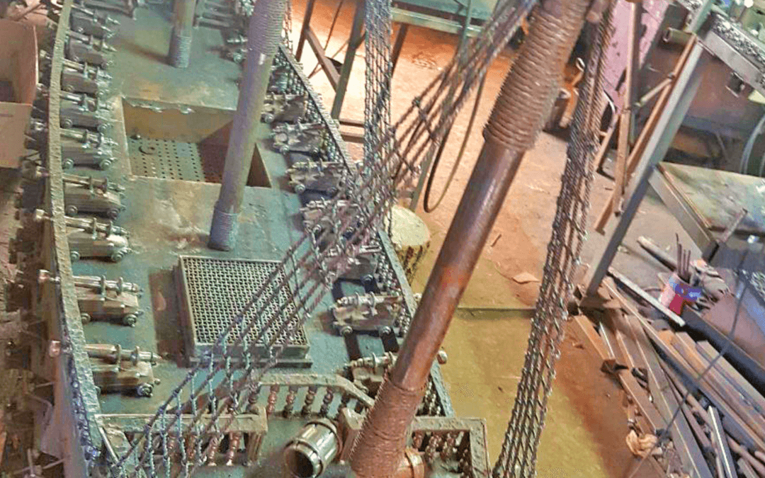 Кораблик кований з металу