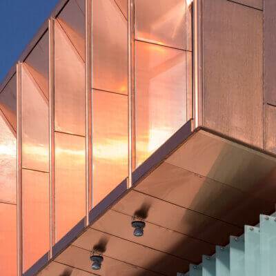 Мідний фасад монтаж